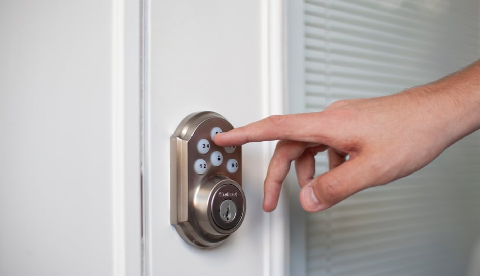 ADT smartlock on a Evansville home